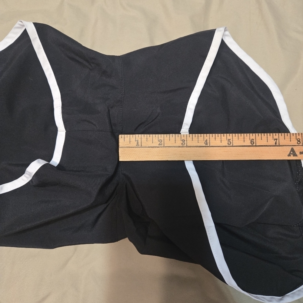 Nike Women's Black Athletic Shorts With Ruffle Elastic Waistband - Picture 5 of 5